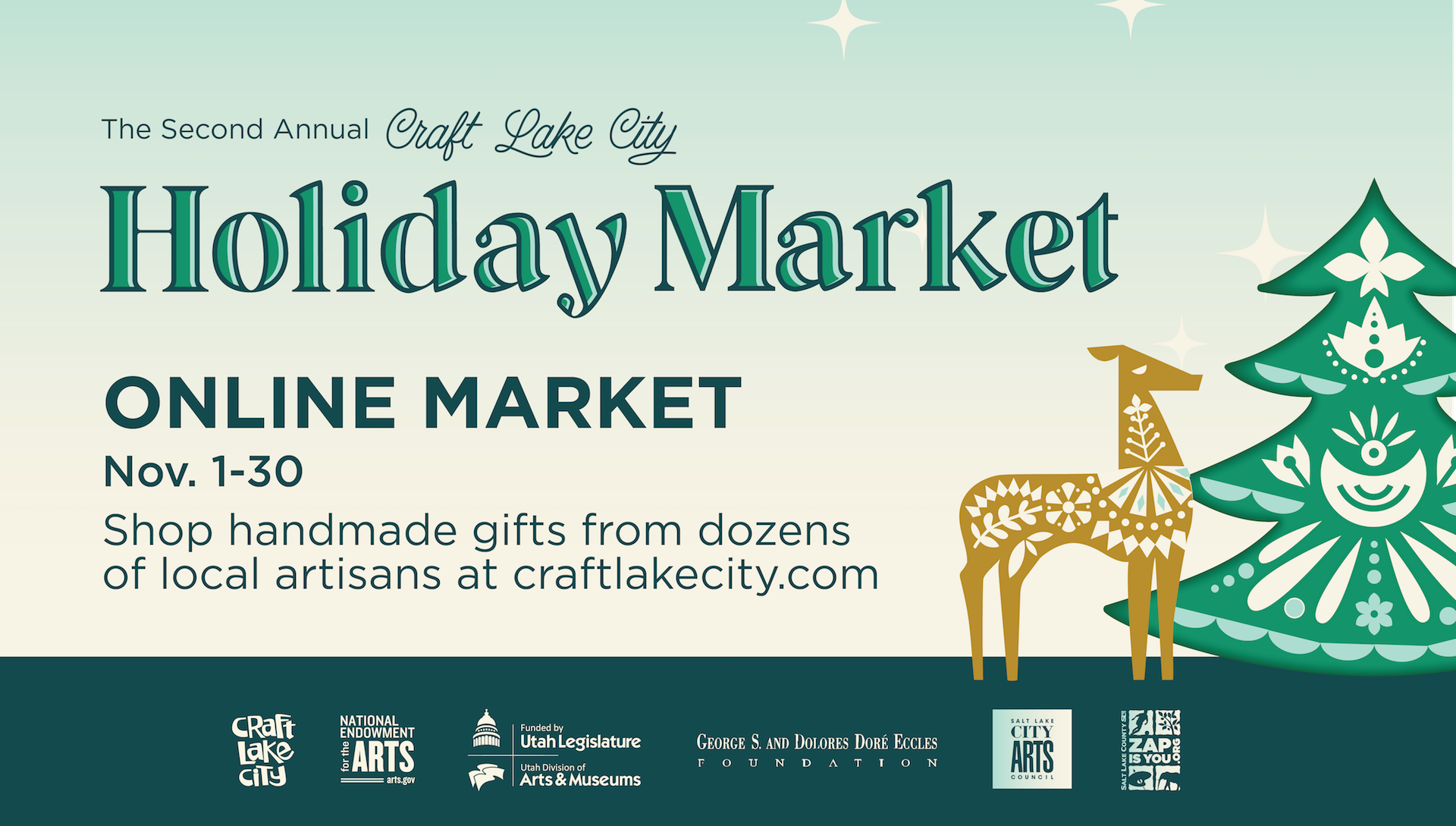 The Online Second Annual Craft Lake City Holiday Market Starts Today!