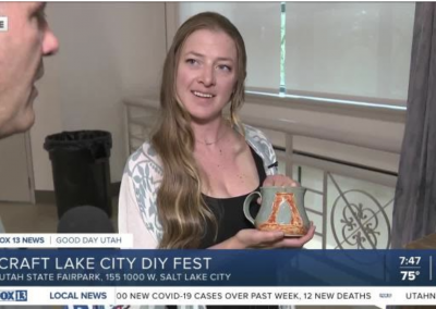 Custom Pottery at Craft Lake City’s DIY Festival on Fox13