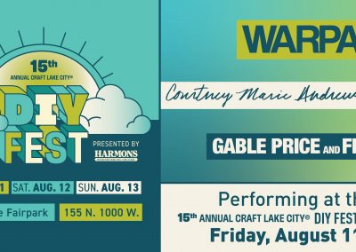 Craft Lake City Announces National Headliners & Advance Tickets for the 15th Annual Craft Lake City DIY Festival Presented By Harmons